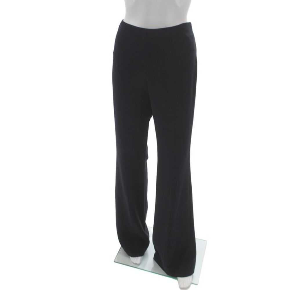 Theory Women Dress Pants Black Triacetate Zip Size 8